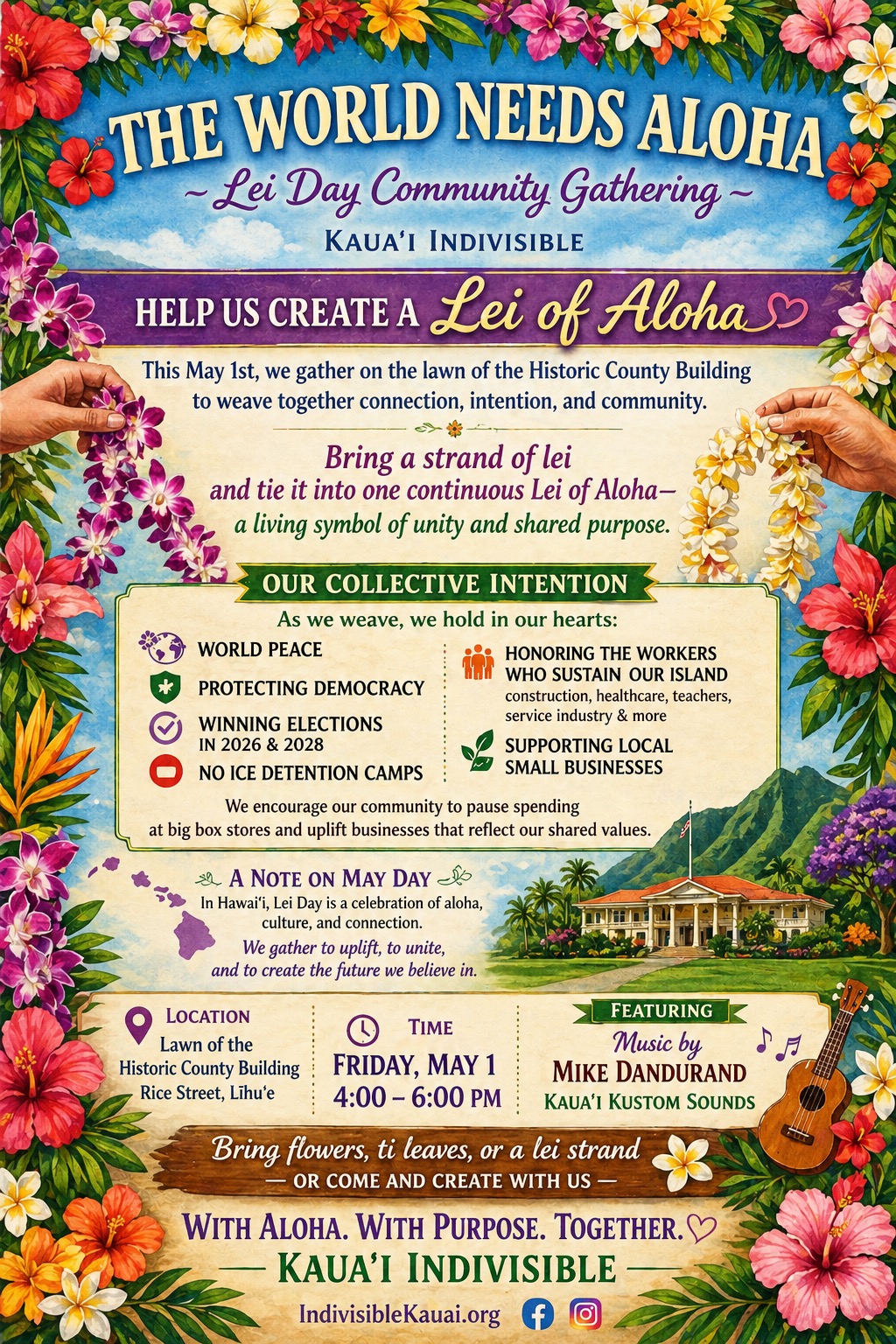 Lei Day flyer