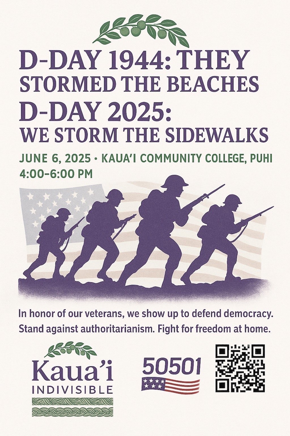 In honor of our veterans, show up to defend democracy.